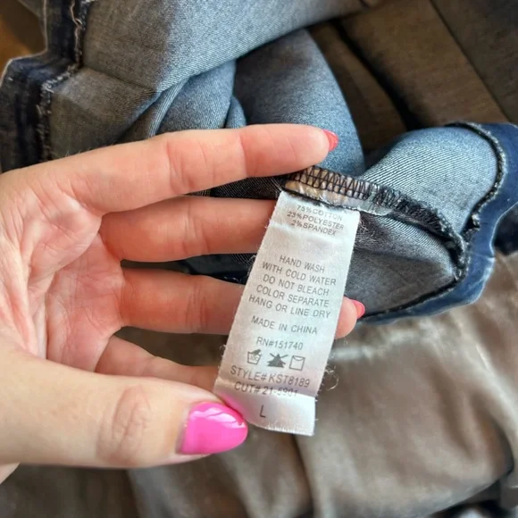 Denim Matching Skirt and Top Set - Picture 6 of 9